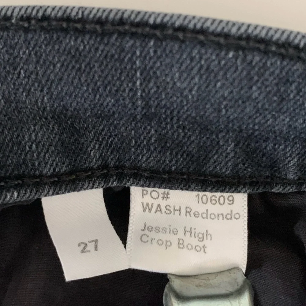 Reformation Jessie High Crop Boot Cut Jeans Wash Redondo Size 27 - Picture 4 of 9
